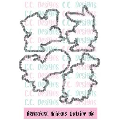 C.C. Designs Outline Die - Breakfast Animals